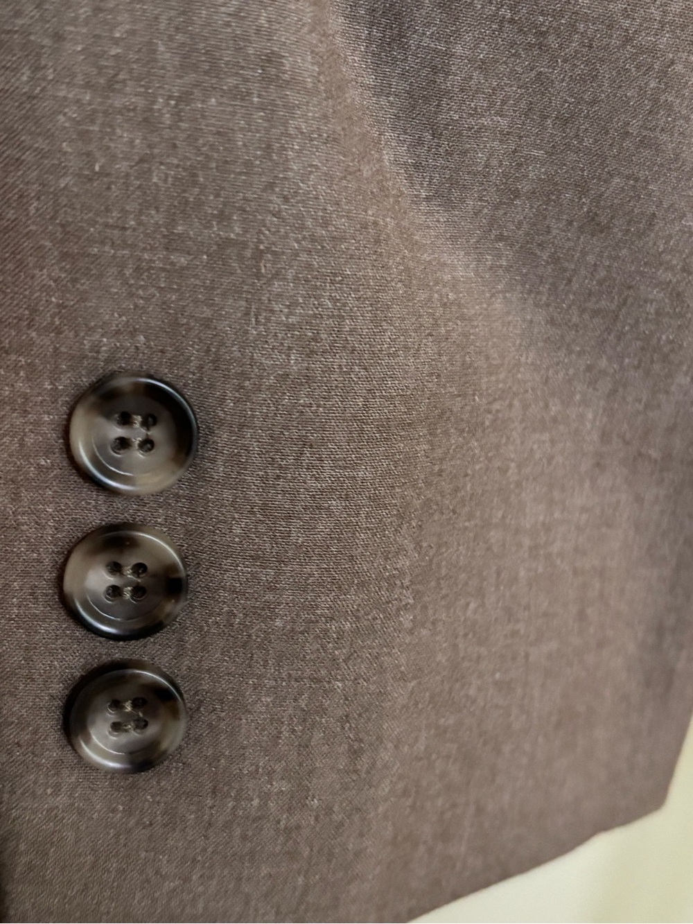 Women's Taupe Single-Button Tailored Blazer - Picture 4 of 6